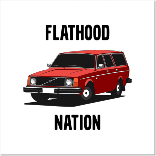 Volvo 245 Flathood Posters and Art